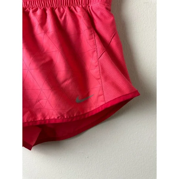 Nike Women's Dri-Fit Pink Running Shorts Medium - Picture 2 of 6